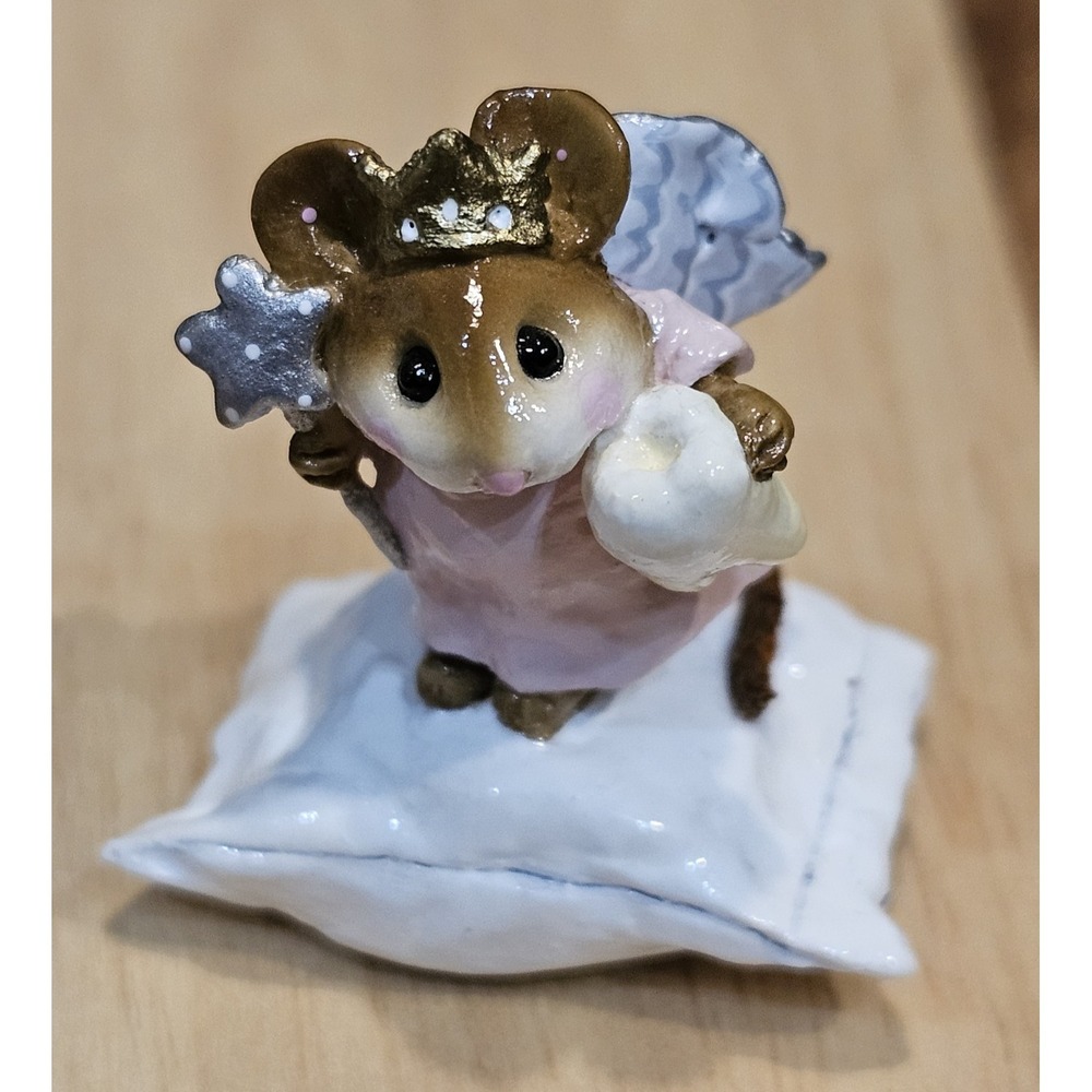 Wee Forest Folk M-148 Tooth‎ Fairy Retired Signed AP, No WFF Box Pink Dress